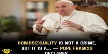 Homos£xuality is Not Crime — Pope Francis declares