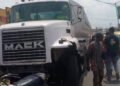 PHOTOS | 2 Dead as Truck Collides with Tricycles in Lagos