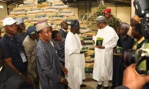 Buhari Opens 32-metric Tonnes/hour Lagos Rice Mill