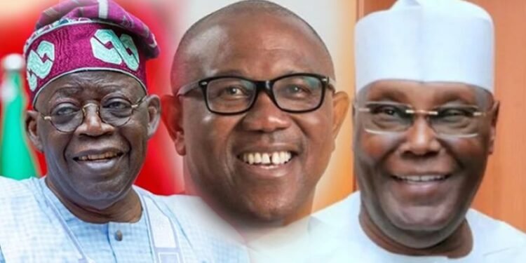 •Tinubu, Obi and Atiku