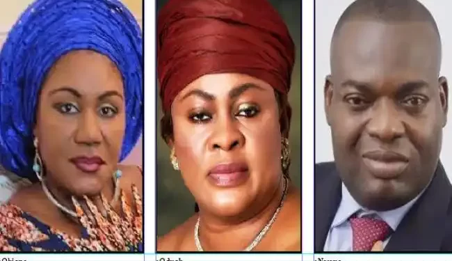 •Mrs Willie Obiano (L), Stella Oduah (M) and Tony Nwoye (R).