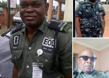 Okowa Visits Families of Security Aides killed by Gunmen