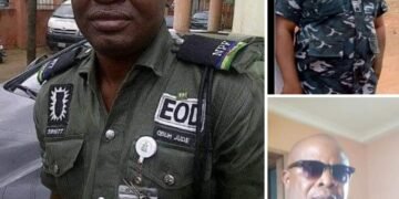 Okowa Visits Families of Security Aides killed by Gunmen