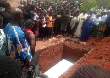 Tears, Agony as Gov Okowa’s Security Aide, Aleh, is Buried in Agbor