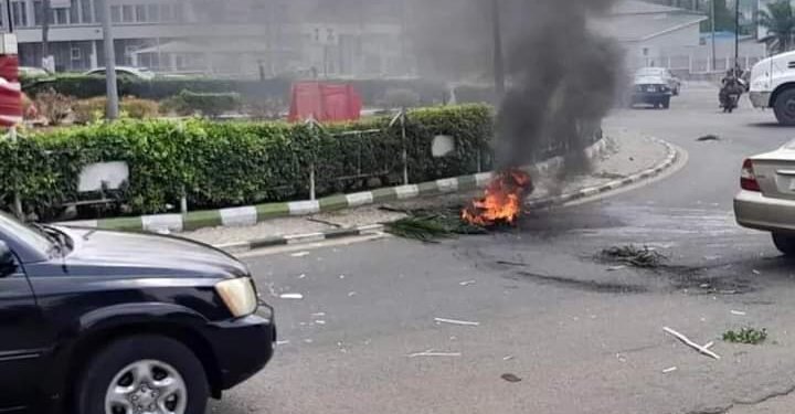 *The protest...in Ibadan