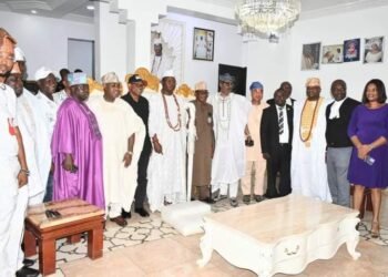 PHOTOS: Peter Obi Meets Gani Adams In Lagos