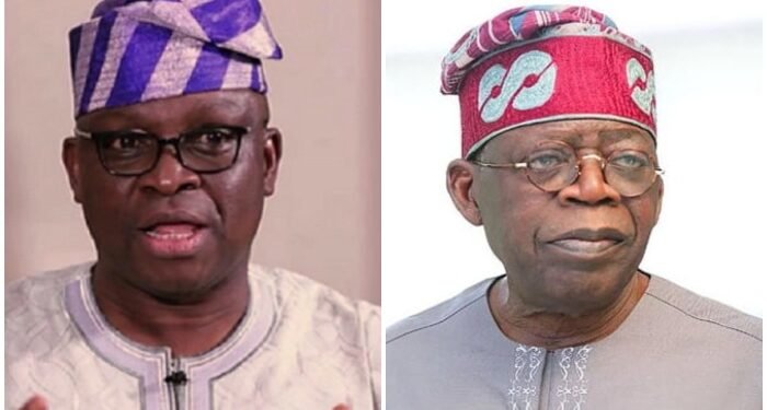 *Ayo Fayose (l) and Bola Tinubu (r)