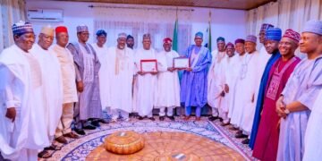 Election Victory: Tinubu Leads APC Governors on Thank-you Visit to Buhari in Daura