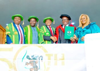 PHOTO: Oyeagwu, Zenith Bank GMD, Bags Doctorate Degree at UNN