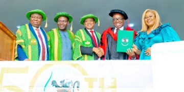 PHOTO: Oyeagwu, Zenith Bank GMD, Bags Doctorate Degree at UNN