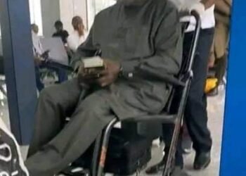 CJN Ariwoola disguises on wheelchair in London hotel for secret meeting with Bola Tinubu