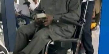 CJN Ariwoola disguises on wheelchair in London hotel for secret meeting with Bola Tinubu
