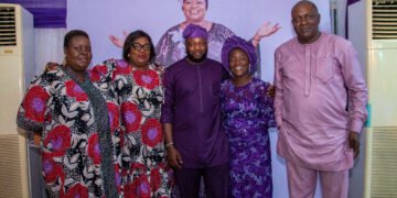 PHOTOS | Dotun Oladipo, Others Attend Burial Ceremony of Florence Uthman