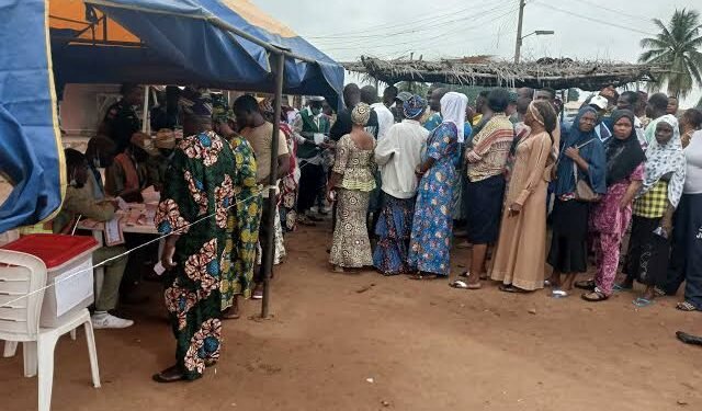 *Voters in Katsina, North-west, Nigeria