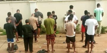 PHOTOS: EFCC Arrests 17 Suspected Internet Fraudsters In Makurdi