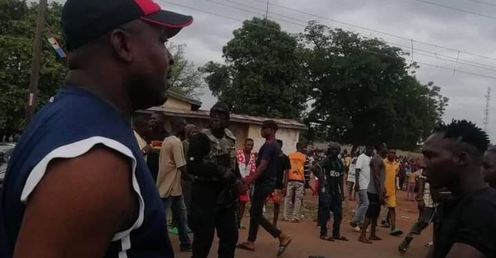 *Protesters over killings in Benue State
