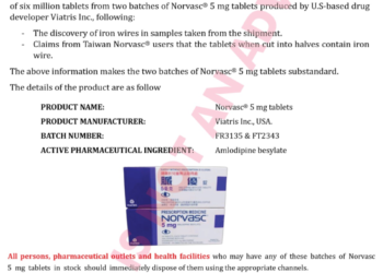 Edo Govt Warns Residents against Use of Norvasc 5mg Tablets | METROWATCH