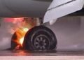 Panic as Plane Crash-lands, Tyre Bursts into Flame at Abuja Airport | METROWATCH