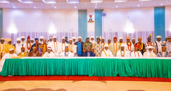 *A cross-section of the traditional rulers at the meeting