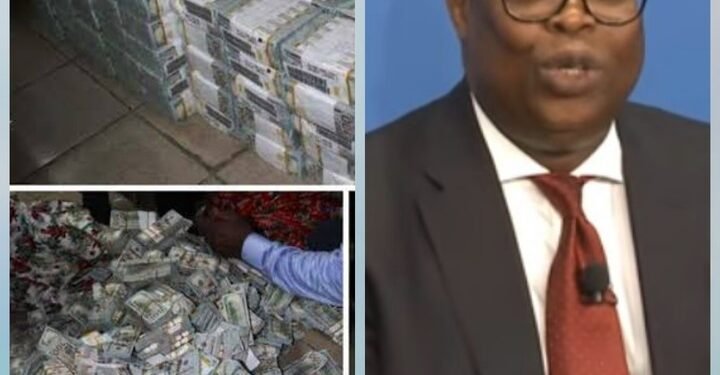 •Photo combination of monies and Ayo Oke