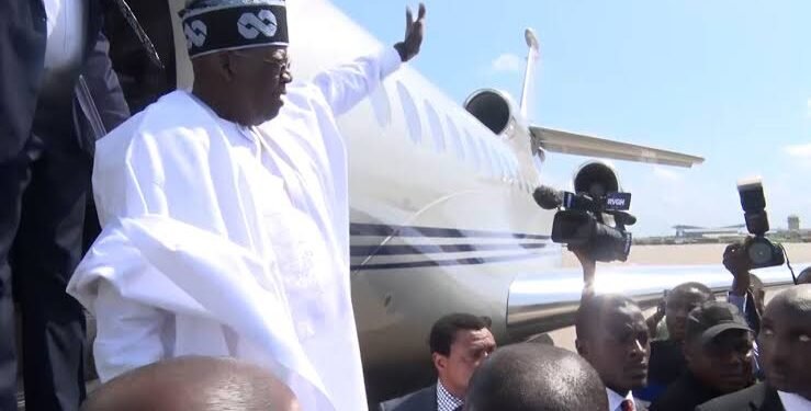 •President Bola Tinubu arrives Ogun State on Tuesday 29 June.