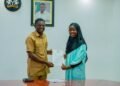 PHOTOS | Shaibu Honours Edo-born LASU 5.0 CGPA Record-breaker, Aminat Yusuf