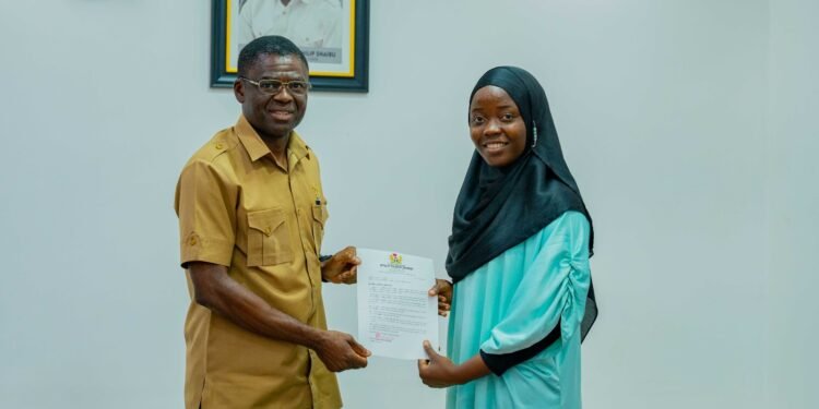 •Hon Philip Shaibu and Miss Aminat Yusuf