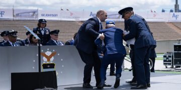 80-year-old U.S President, Biden, Trips, Falls in Public | METROWATCH