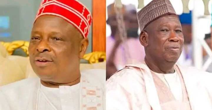 Former governor Rabiu Musa Kwankwaso (l) and Abdullahi Ganduje (r)