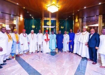 PHOTOS | Tinubu Receives Oba of Benin in Aso Rock | METROWATCH