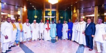 PHOTOS | Tinubu Receives Oba of Benin in Aso Rock | METROWATCH