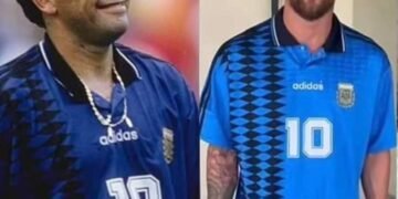 Messi Pays Tribute to Diego Maradona, Poses with Jersey from USA ’94 World Cup | METROWATCH