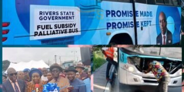 Fuel Subsidy Palliatives: Buses on Parade by Rivers Govt Bought by Amaechi in 2011 — APC chieftain rubbishes Gov Fubrara | METROWATCH