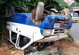Bus Fleeing from Tax Collectors Somersaults, Injures Seven in Anambra | METROWATCH
