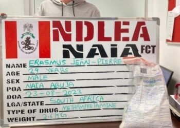 NDLEA Arrests South African With Methamphetamine Consignment In Abuja