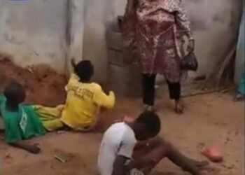 Outrage as Ogun Woman Whips, Handcuffs Children for Allegedly Kicking Ball into Her Compound | METROWATCH