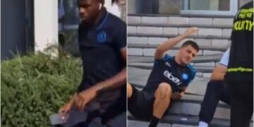 Osimhen Arrives Napoli Team Hotel, Snubs Teammates | METROWATCH