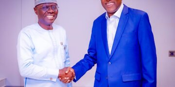 Governor Babajide Sanwo-Olu Visits Yemi Kadoso, CBN Governor  |  METROWATCH