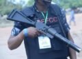 PHOTOS | EFCC Officials Arrive Dino Melaye’s Polling Unit | METROWATCH
