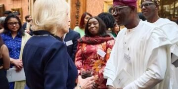 PHOTOS | Sanwo-Olu, Wife Meet Queen Camilla at Commonwealth Essay Awards | METROWATCH