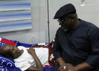 Oborevwori Visits Ailing Frank Kokori, Takes over Hospital Bills | METROWATCH