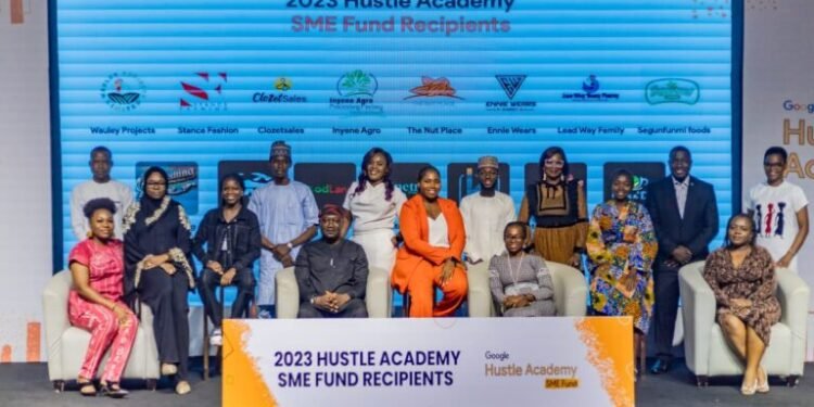 *Beneficiaries of the Google Hustle Academy during their graduation on Thursday in Abuja.