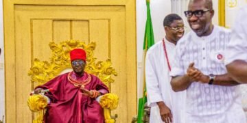 Obaseki, Deputy Felicitate with Oba of Benin on Igue Festival | METROWATCH