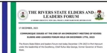JUST IN | Rivers Elders and Leaders Forum Rejects Tinubu’s Directives, Says its Executive Rascality | METROWATCH