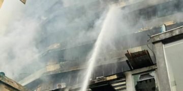 PHOTOS | Investigations into Mandilas Building Fire Underway – Sanwo-Olu | METROWATCH