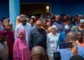 *Peter Obi with staff of Tungan Madaki Primary Healthcare Centre, FCT Abuja . . . Thursday