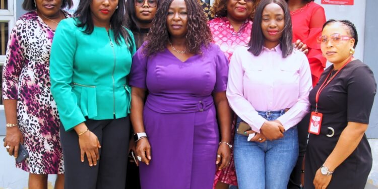 *Second from left, Dr. Marie Sibe, General Manager Operations of Eunisell Limited, and Mrs. Asanimo Omezi (m), Executive Secretary Women in Energy Network (WIEN) and other participants at the 2024 International Women's Day celebration organised by Eunisell Limited