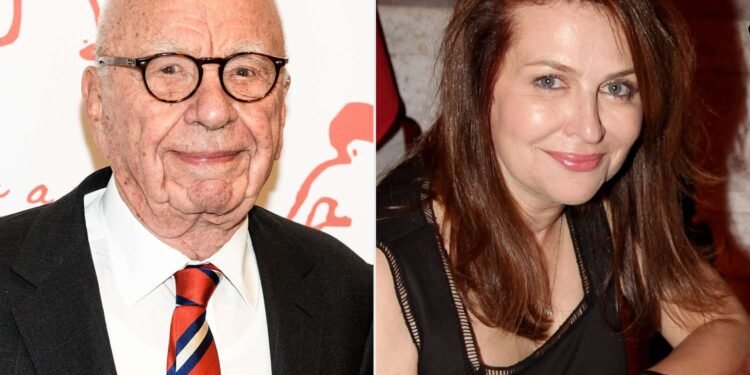 *Mr. Rupert Murdoch (l) and Elena Zhukova (r)