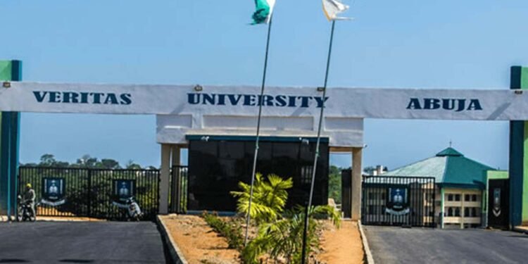 *The main gate, Veritas University, Abuja.
