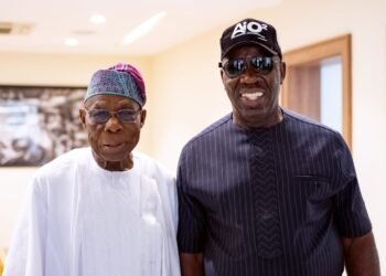 Obaseki Receives Obasanjo, as ex-president Charges Politicians on Sacrifice, Selflessness | METROWATCH